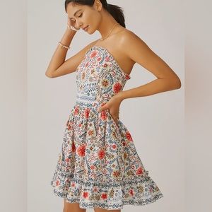 Anthropologie Forever that girl ruffled dress